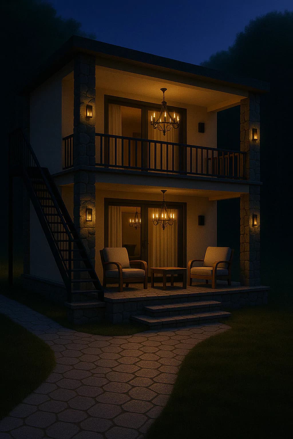 Twin Duplex Cottages